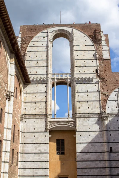 Muralla Catedral de Siena, Italia — Foto de Stock