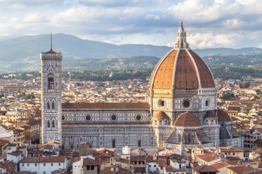 Görünümünü Basilica di Santa Maria del Fiore Floransa, Toskana bölgesindeki