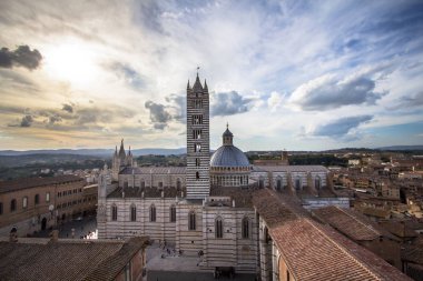 Çan kulesi ve Dome Katedrali Siena, Toskana, İtalya