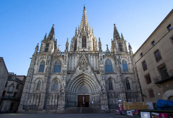 Gotische katholische kathedrale in barcelona — Stockfoto