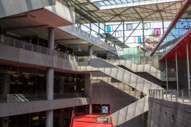 Railway station in Antwerpen Belgium