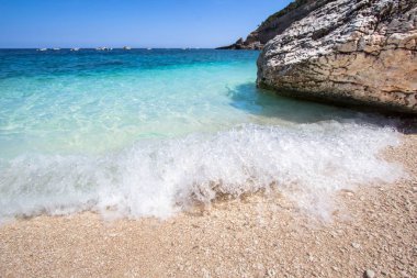 Cala Mariolu, bir plaj 'Golfo di Orosei', Sardunya, İtalya