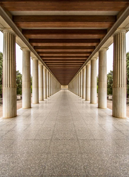 Stoa restaurada de Attalos, Atenas, Grecia — Foto de Stock