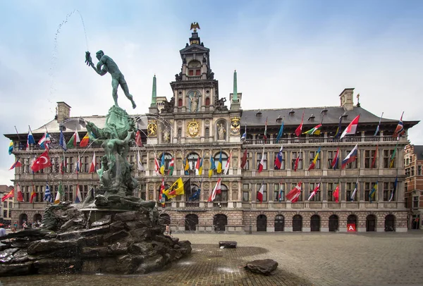 Cental Meydanı, Antwerpen, Belçika — Stok fotoğraf