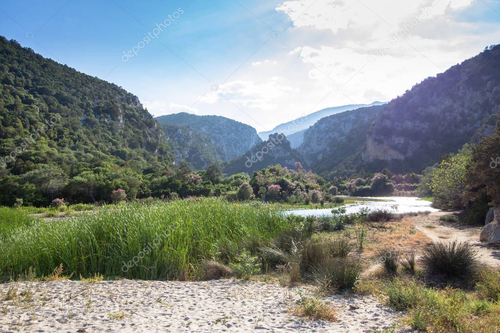 Landscape near Cala Luna, Sardinia, Italy