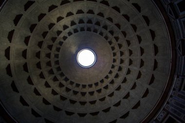 Antheon ışık yukarıdan, Roma ünlü ray ile