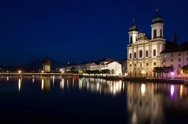 Kościół Jezuitów, Lucerna, Szwajcaria — Zdjęcie stockowe