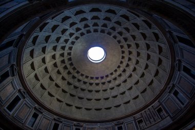 Antheon ışık yukarıdan, Roma ünlü ray ile