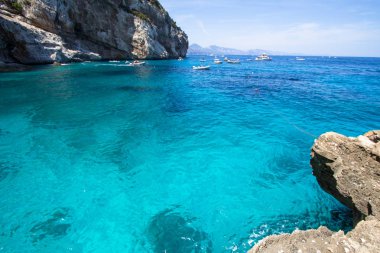 Cala Mariolu, bir plaj 'Golfo di Orosei', Sardunya, İtalya