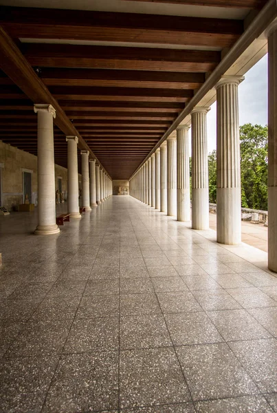 Stoa restaurado de Attalos, Atenas, Greece — Fotografia de Stock