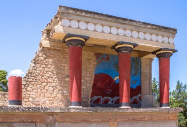 Knossos palace, Crete, Greece clipart