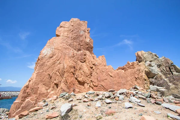 Rocca Rossa na wyspie Sardynia, Italia — Zdjęcie stockowe