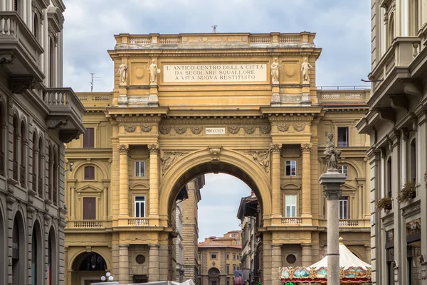 Piazza della Repubblica, Florença, Itália — Fotografia de Stock