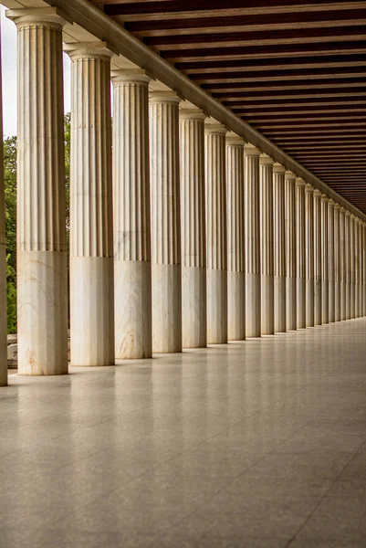 Gerestaureerde Stoa van Attalos, Athene, Griekenland — Stockfoto