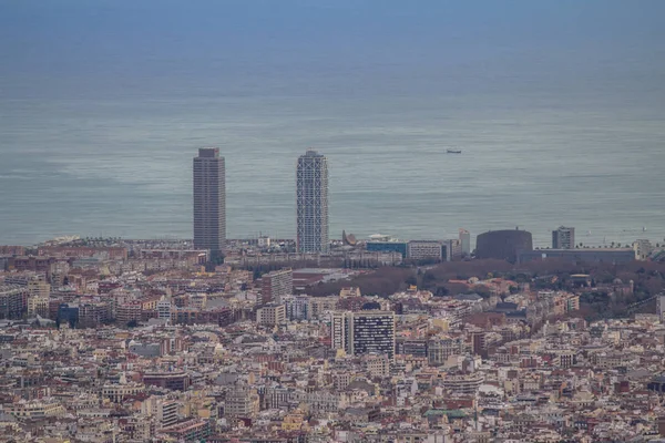 Panorama van barcelona, Spanje — Stockfoto