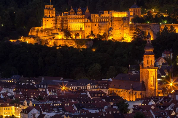 Widok na zamek, Heidelberg, Niemcy — Zdjęcie stockowe