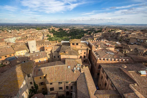 Siena, Toskana, İtalya'nın eski şehrin panoramik görünüm