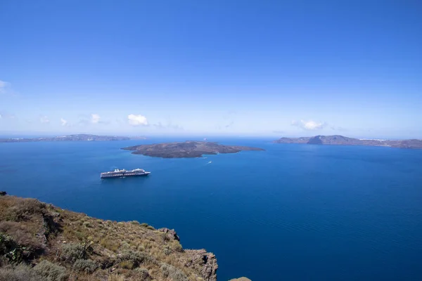 Prachtig uitzicht op zee, Santorini, Griekenland — Stockfoto