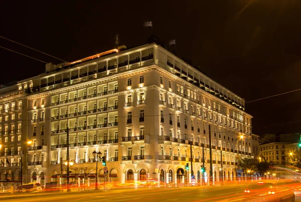 Známý hotel v centru Athén — Stock fotografie