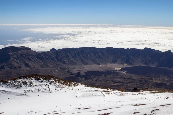 Volkan Teide Panorama görünümünden Tenerife, İspanya