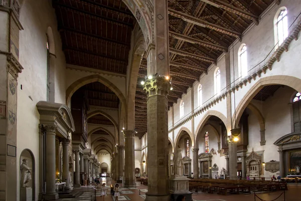 Wnętrze Bazyliki Santa Croce — Zdjęcie stockowe
