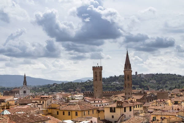 Panorama view Floransa Santa Maria del Fiore Church, İtalya