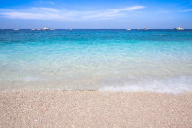 Cala Mariolu, bir plaj 'Golfo di Orosei', Sardunya, İtalya.