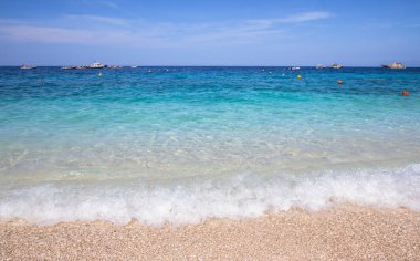 Cala Mariolu, bir plaj 'Golfo di Orosei', Sardunya, İtalya