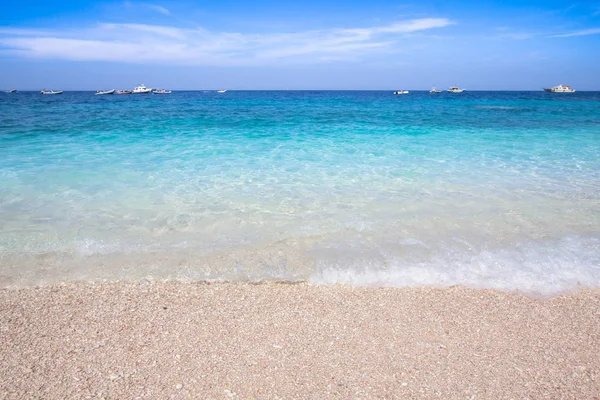 Cala Mariolu, bir plaj 'Golfo di Orosei', Sardunya, İtalya.