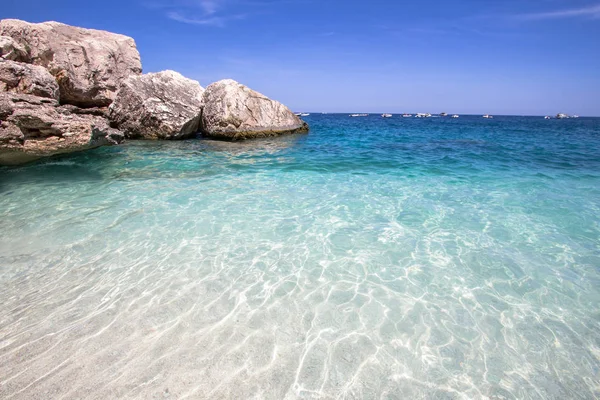 Cala Mariolu Plaża Golfo Orosei Sardynia Włochy — Zdjęcie stockowe
