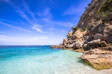 Cala Mariolu, bir plaj 'Golfo di Orosei', Sardunya, İtalya