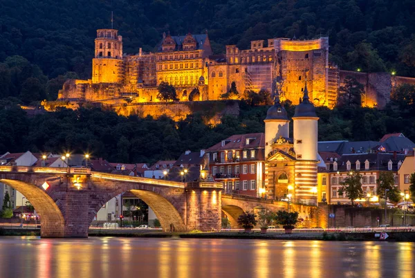 Pohled do zámku, Heidelberg, Německo — Stock fotografie