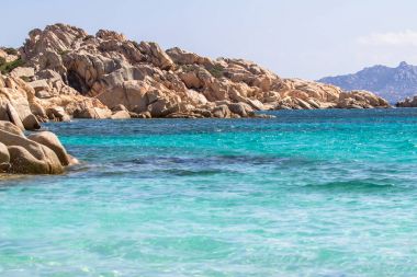Cala Coticcio Beach, Sardunya, İtalya