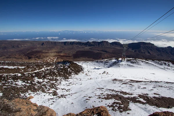 Volkan Teide Panorama görünümünden Tenerife, İspanya