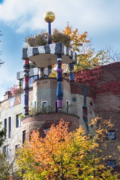 Hundertwasser house, Wiesbaden, Německo — Stock fotografie