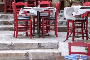 Sokak kafe, Atina, Yunanistan