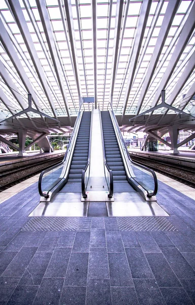 Treinstation in Luik, België — Stockfoto