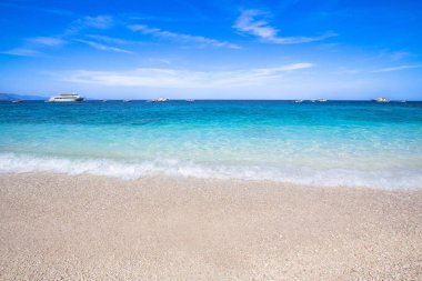 Cala Mariolu, bir plaj 'Golfo di Orosei', Sardunya, İtalya