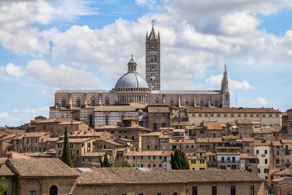 Blick auf die Altstadt Siena, Toskana, Italien — Stockfoto