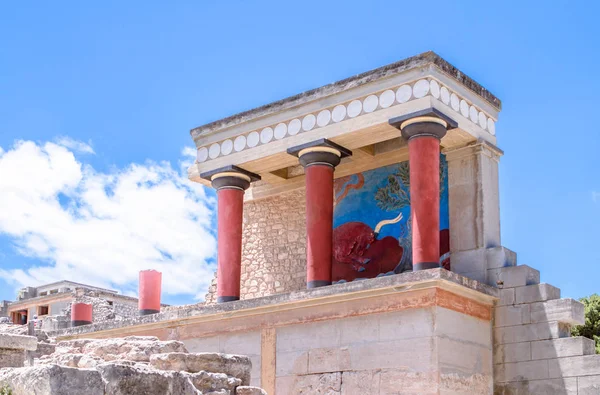 Knossos pałacu, crete, Grecja — Zdjęcie stockowe