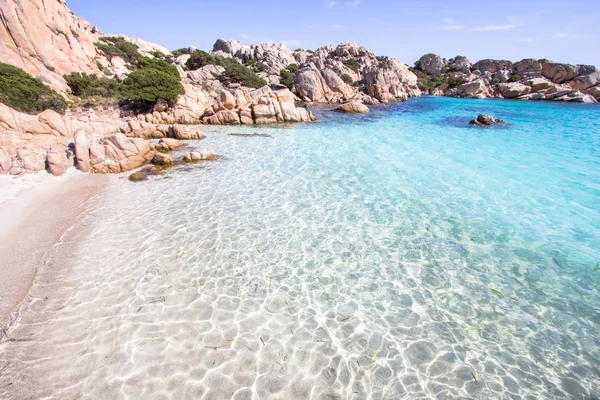 Playa de Cala Coticcio, Cerdeña, Italia —  Fotos de Stock