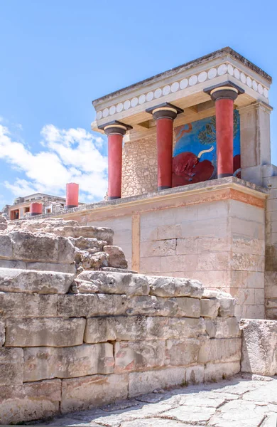 Knossos pałacu, crete, Grecja — Zdjęcie stockowe