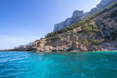 Cala Mariolu, bir plaj 'Golfo di Orosei', Sardunya, İtalya