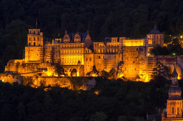 Met het oog op kasteel, Heidelberg, Duitsland — Stockfoto