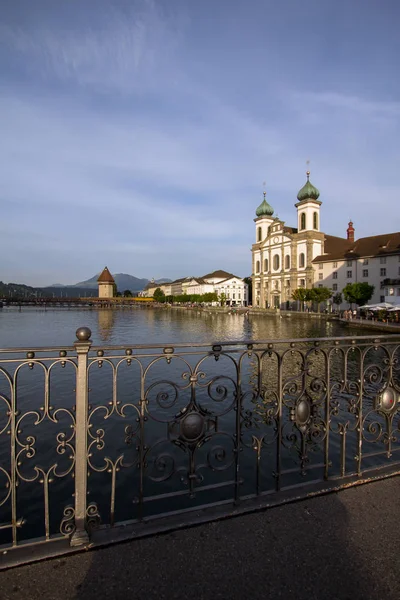 Iglesia Jesuita, Lucerna, Suiza — Foto de Stock