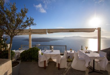 Santorini, Yunanistan Restaraunt