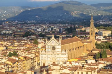 Santa Croce Katedrali ve Floransa şehir, İtalya için görüntüleyin 