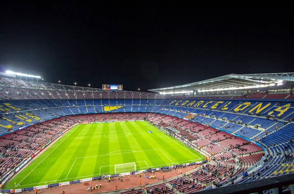 Camp Nou stadion előtt Bajnokok Ligája — Stock Fotó