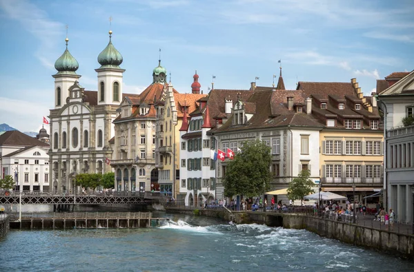 Oude stad van Luzern, Zwitserland — Stockfoto