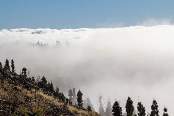 Nuvens nas montanhas — Fotografia de Stock